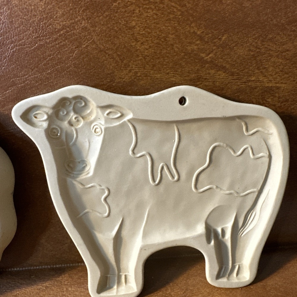 Lot 4 Brown Bag Cookie Molds 80's + 1 Pampered Chef From 1991 5 Total Lot - Picture 10 of 11